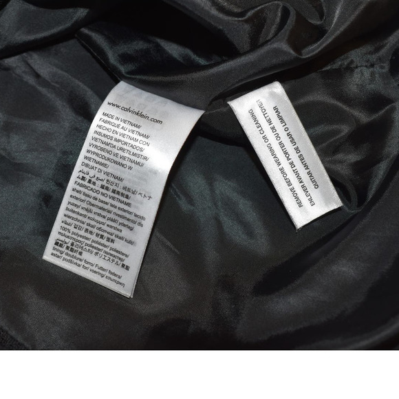 Calvin Klein Black Full Zip Front Lightweight Stand-up Collar Jacket Size XL - Picture 6 of 7